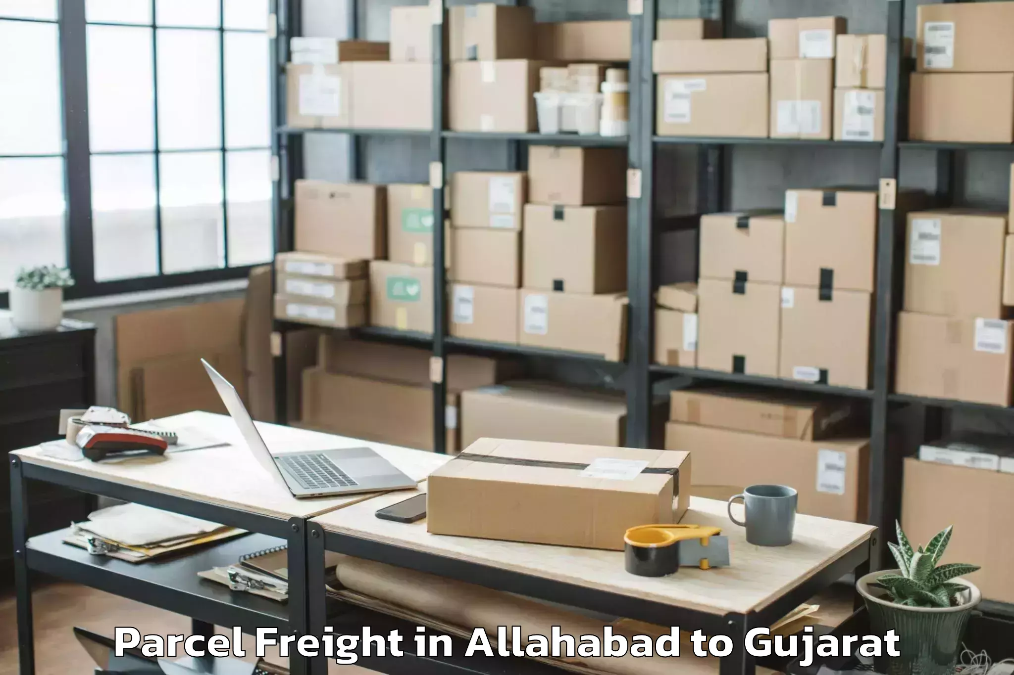 Efficient Allahabad to Bhayavadar Parcel Freight